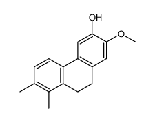 9,10-Dihydro-2-methoxy-7,8-dimethylphenanthren-3-ol结构式