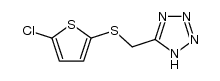 5-(5-chloro-thiophen-2-ylsulfanylmethyl)-1H-tetrazole Structure