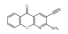 2-AMINO-5-OXO-5H-CHROMENO[2,3-B]PYRIDINE-3-CARBONITRILE Structure