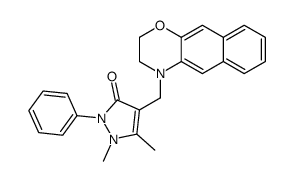 1-phenyl-2,3-dimethyl-4-naphthalanmorpholinomethylpyrazolin-5-one结构式