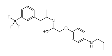 2-[4-(propylamino)phenoxy]-N-[1-[3-(trifluoromethyl)phenyl]propan-2-yl]acetamide结构式