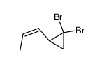 1,1-dibromo-2-(Z-propenyl)cyclopropane结构式