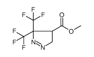 3,3-bis-trifluoromethyl-4,5-dihydro-3H-pyrazole-4-carboxylic acid methyl ester Structure