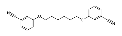 3-[6-(3-cyanophenoxy)hexoxy]benzonitrile结构式