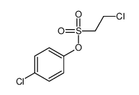 (4-chlorophenyl) 2-chloroethanesulfonate结构式