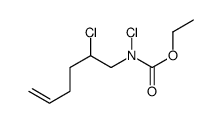 ethyl N-chloro-N-(2-chlorohex-5-enyl)carbamate Structure