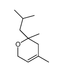 4,6-dimethyl-6-(2-methylpropyl)-2,5-dihydropyran结构式