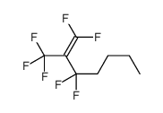 1,1,3,3-tetrafluoro-2-(trifluoromethyl)hept-1-ene结构式