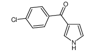 (4-氯苯基)(1H-吡咯-3-基)甲酮结构式