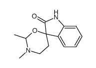 2',3',4',5'-Tetrahydro-2',3'-dimethylspiro[3H-indole-3,6'-[6H-1,3]oxazin]-2(1H)-one结构式
