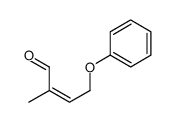 2-methyl-4-phenoxybut-2-enal Structure