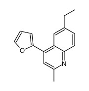 6-ethyl-4-(furan-2-yl)-2-methylquinoline结构式