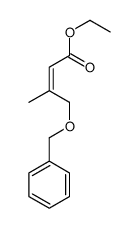 ethyl 3-methyl-4-phenylmethoxybut-2-enoate结构式