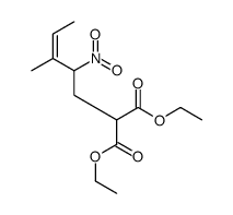 diethyl 2-(3-methyl-2-nitropent-3-enyl)propanedioate结构式