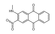 2-(methylamino)-3-nitroanthracene-9,10-dione结构式