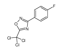 3-(4-fluorophenyl)-5-(trichloromethyl)-1,2,4-oxadiazole Structure