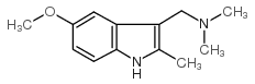 5-methoxy-2-methylgramine Structure