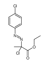 ethyl 2-chloro-2-[(4-chlorophenyl)diazenyl]propanoate Structure