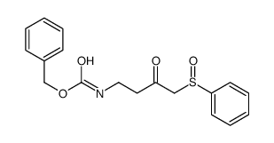 benzyl N-[4-(benzenesulfinyl)-3-oxobutyl]carbamate Structure