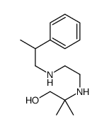 2-methyl-2-[2-(2-phenylpropylamino)ethylamino]propan-1-ol结构式