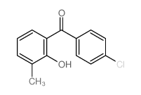 (4-chlorophenyl)-(2-hydroxy-3-methyl-phenyl)methanone结构式