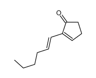 2-hex-1-enylcyclopent-2-en-1-one结构式
