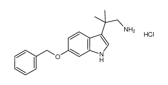 2-(6-benzyloxy-1 H-indol-3-yl)-2-methyl-propylamine hydrochloride结构式