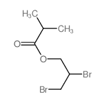 2,3-dibromopropyl 2-methylpropanoate结构式