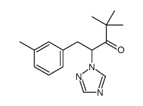 4,4-dimethyl-1-(3-methylphenyl)-2-(1,2,4-triazol-1-yl)pentan-3-one结构式