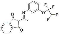 2-(2-AZA-1-METHYL-2-(3-(1,1,2,2-TETRAFLUOROETHOXY)PHENYL)VINYL)INDANE-1,3-DIONE结构式