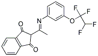 2-(2-AZA-1-METHYL-2-(3-(1,1,2,2-TETRAFLUOROETHOXY)PHENYL)VINYL)INDANE-1,3-DIONE Structure