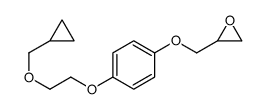 2-[[4-[2-(cyclopropylmethoxy)ethoxy]phenoxy]methyl]oxirane结构式