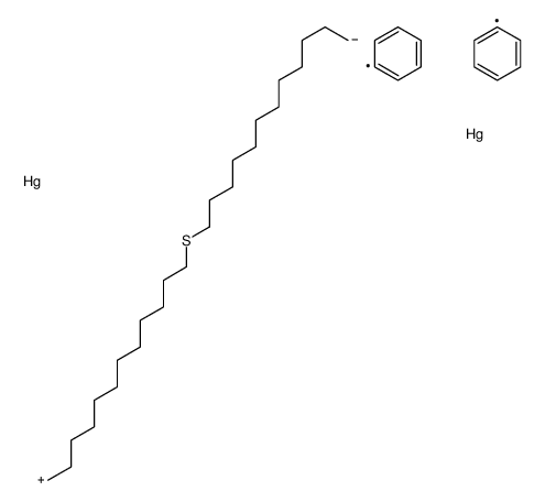 phenyl-[12-[12-(phenylmercurio)dodecylsulfanyl]dodecyl]mercury结构式