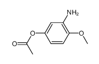 Acetic acid 3-amino-4-methoxy-phenyl ester结构式
