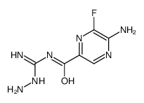 3,5-diamino-6-fluoro-2-pyrazinoylguanidine结构式