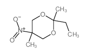 1,3-Dioxane,2-ethyl-2,5-dimethyl-5-nitro- structure