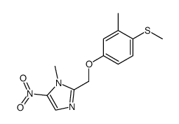 1-methyl-2-(3-methyl-4-methylsulfanyl-phenoxymethyl)-5-nitro-1H-imidazole Structure