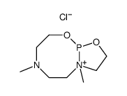 chlorure de dimethyl-5,8 dioxa-2,11 aza-5 azonia-8 phospha-1 bicyclo 6.3.0 undecane Structure