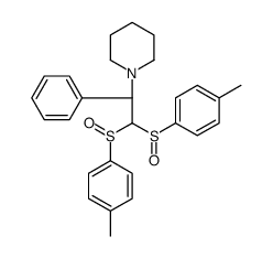 1-[(1S)-2,2-bis[(S)-(4-methylphenyl)sulfinyl]-1-phenylethyl]piperidine结构式