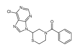 [2-(6-chloropurin-9-yl)thiomorpholin-4-yl]-phenylmethanone Structure