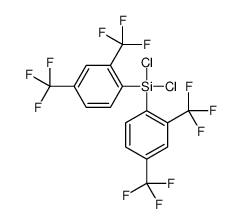 bis[2,4-bis(trifluoromethyl)phenyl]-dichlorosilane结构式