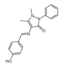 4-(4-hydroxyl benzene methylene amino antipyrine)结构式