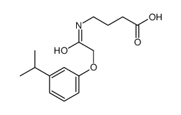 4-[[2-(3-propan-2-ylphenoxy)acetyl]amino]butanoic acid Structure