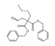 dibenzyl 2-(3-iodopropyl)-2-(2-oxoethyl)propanedioate Structure