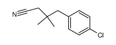 4-(4-chlorophenyl)-3,3-dimethylbutyronitrile结构式