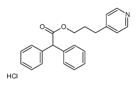 3-pyridin-1-ium-4-ylpropyl 2,2-diphenylacetate,chloride结构式