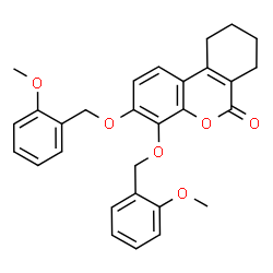 3,4-bis[(2-methoxyphenyl)methoxy]-7,8,9,10-tetrahydrobenzo[c]chromen-6-one structure