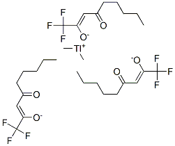 Dimethylthallium(III)4-oxo-1,1,1-trifluoro-2-nonene-2-olate结构式