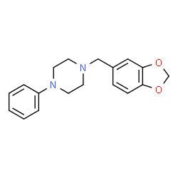 1-(3,5-Methylenedioxybenzyl)-4-phenylpiperazine Structure
