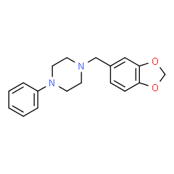 1-(3,5-Methylenedioxybenzyl)-4-phenylpiperazine structure